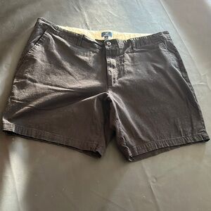 George Men's Black Flat Front Shorts